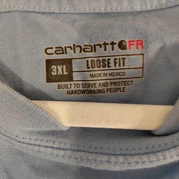 Carhartt Men's Blue Long Sleeve Shirt - Picture 5 of 5
